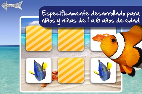 Memo Game Sealife Photo for kids screenshot 2