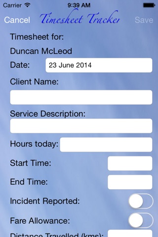 Timesheet Tracker screenshot 2