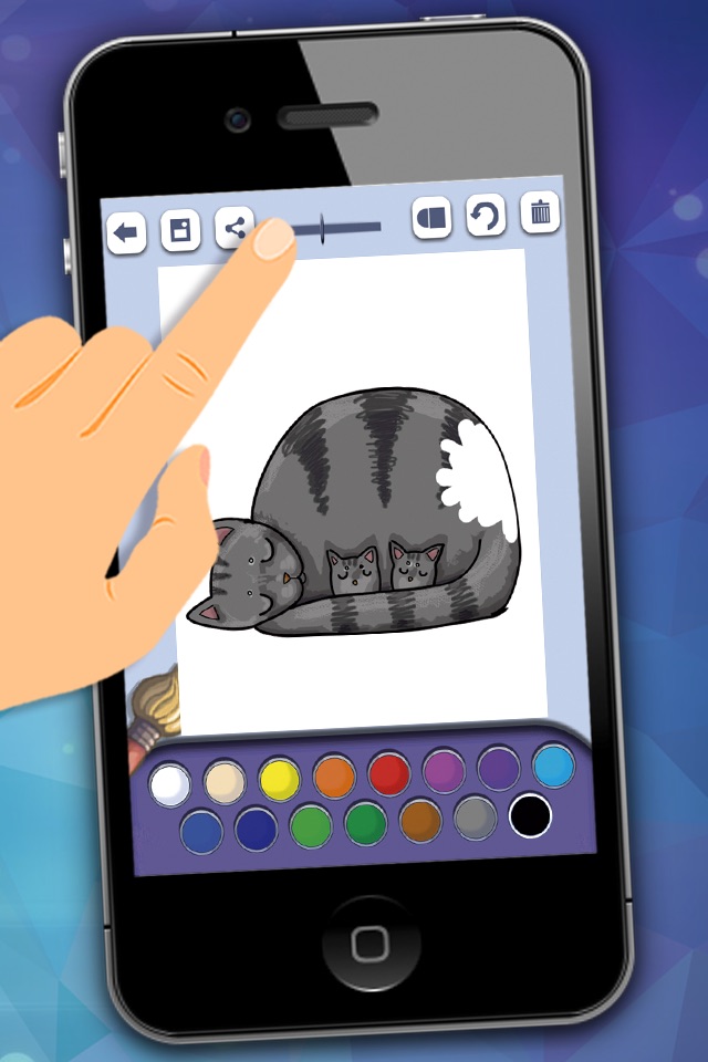 Cats coloring book to paint screenshot 2