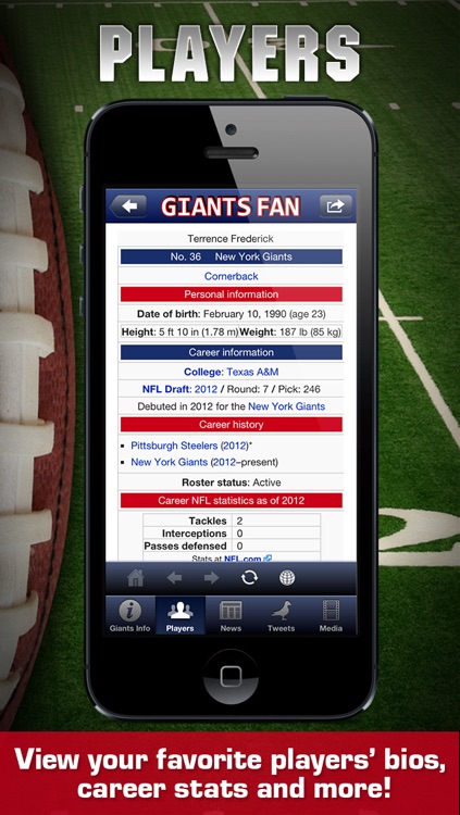 Giants Fan: New York Football News, Info