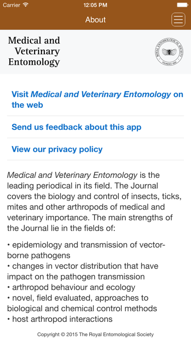 How to cancel & delete Medical and Veterinary Entomology from iphone & ipad 4