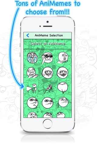 AniMeme - Animated Rage Faces Stickers for iOS7 iMessages screenshot 3