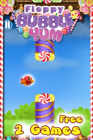 Bubble Yum - Flying Floppy Bird & Match 3 Game screenshot 4