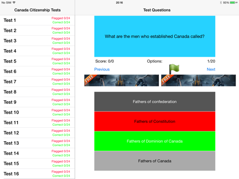Canada - Citizenship Tests Free 500 Questions to Prepare Canadian Citizenship Test screenshot 3