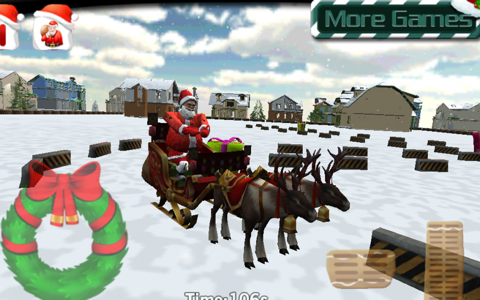 Santa Claus Sleigh Parking 3D screenshot 3