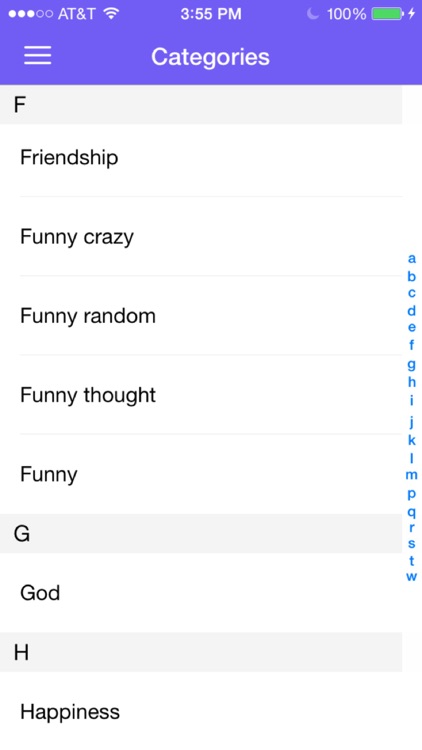 Best Status for Facebook - Shuffle Over 3000 Most Popular Statuses