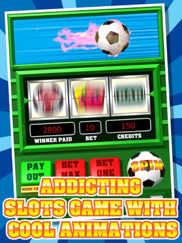 Lucky Soccer Slots - Free Fortune Slot Machine Mania HD screenshot 2