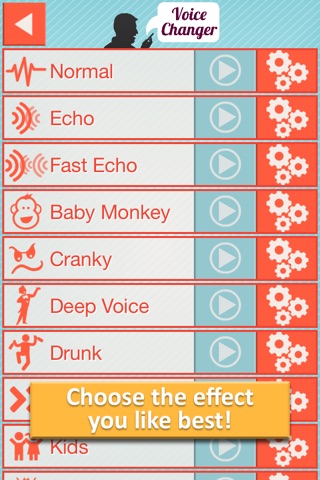 Voice Changer Audio Effects Recorder - Record Voices Change your Speech & Morph Recordings screenshot 3