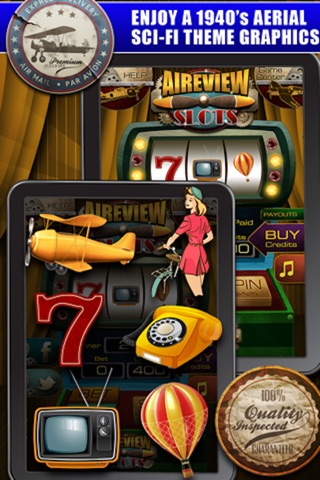 Aireview Slots – Play the Free Aviator 1940's Big Band Spin Craze Casino Game & Daily Chip Bonus! screenshot 3