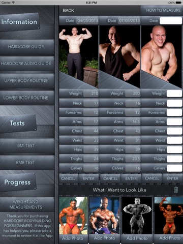 Hardcore Bodybuilding for Beginners - Muscle Workout Guide, Trainer & Tracker HD screenshot 2