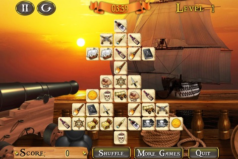 Pirate Ship Mahjong Free screenshot 2