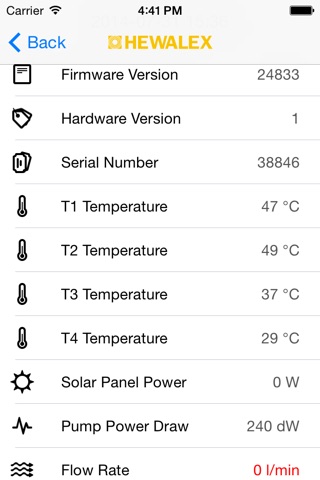 Hewalex EKOntrol screenshot 2