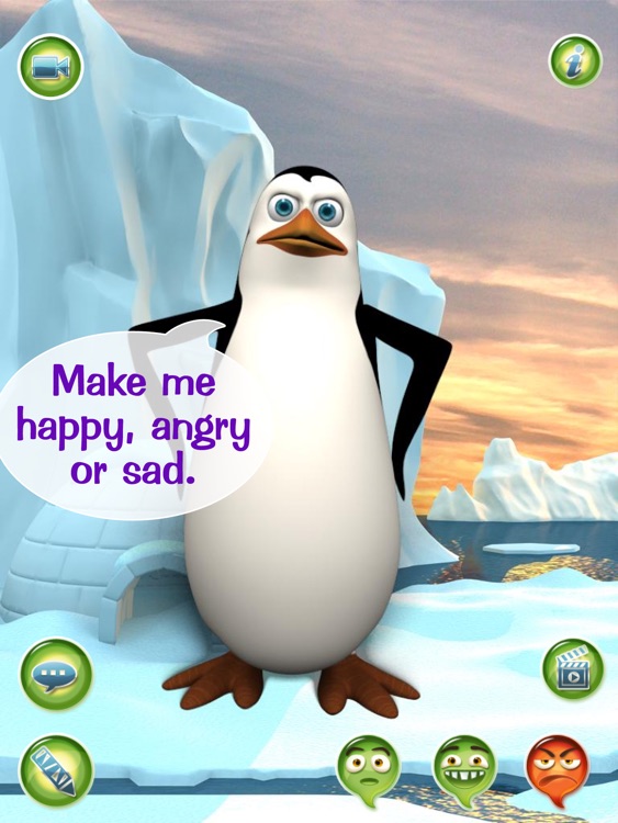 Hi, Talky Pat! HD FREE - The Talking Penguin: Text, Talk And Play With A Funny Animal Friend screenshot-4