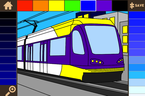 Color It Puzzle It: Trains Lite screenshot 3