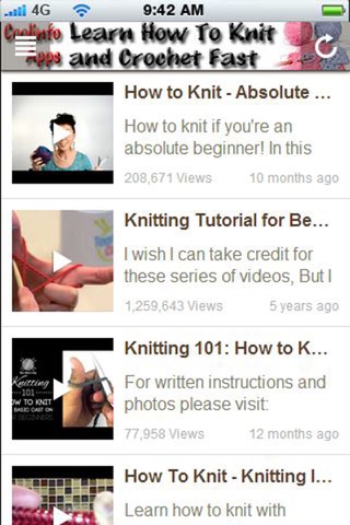 Knit and Crochet: Learn How To Knit and Crochet Fast! screenshot 3