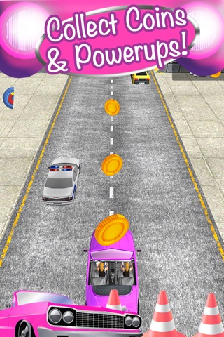 3D Fun Girly Car Racing screenshot 2