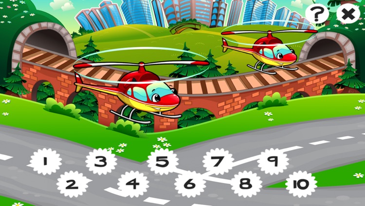 123 Cars Counting Game for Children: Learn to count the numbers 1-10 with vehicles of the city screenshot-4