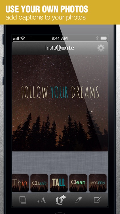 InstaQuote Pro - add text captions to photos and pictures for Instagram