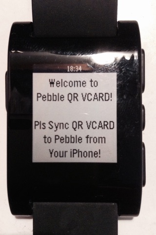 Pebble QR - Share my VCARD screenshot 2