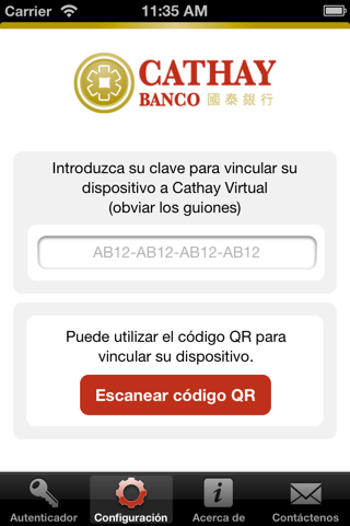 Cathay Token Celular screenshot 2