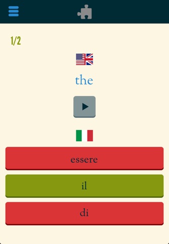 Easy Learning Italian - Translate & Learn - 60+ Languages, Quiz, frequent words lists, vocabulary screenshot 4