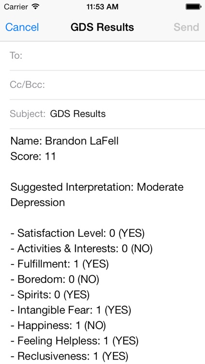 Geriatric Depression Scale screenshot-3