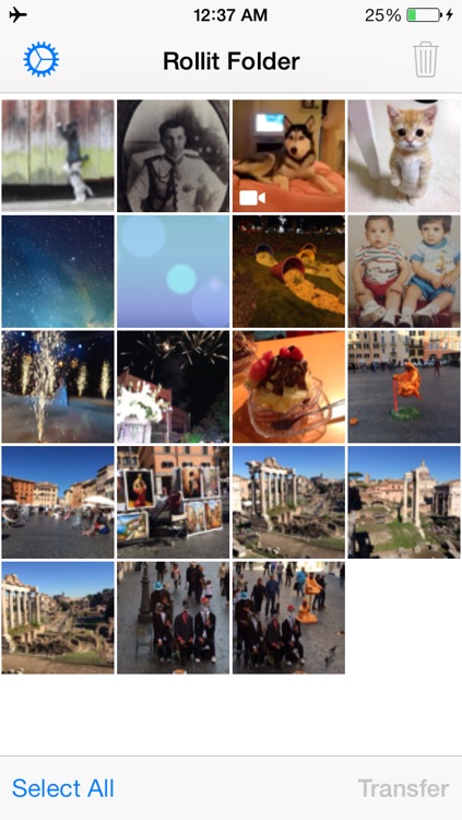 Rollit, photo transfer app