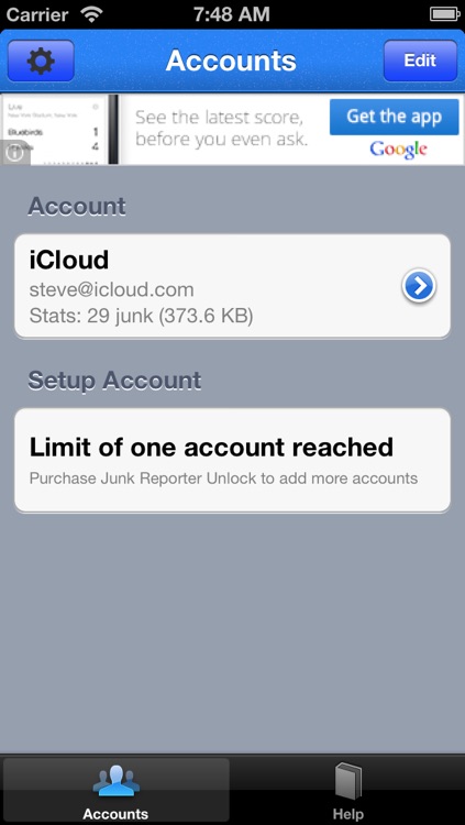 Junk Reporter for iCloud