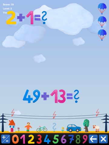 Kopfrechnen – Mathe mit Fallschirm screenshot 3