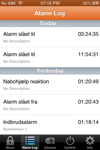 Dansk Privat Alarm screenshot 3