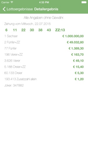 Lottozahlen Österreich - Lottoergebnis und Zahlen für österr(圖2)-速報App