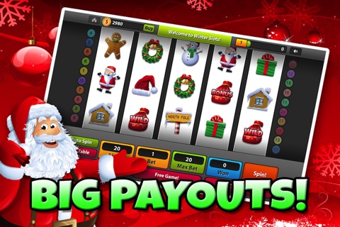 A Winter Wonderland Slots: Free Holiday Casino Slot Machine Games screenshot 2