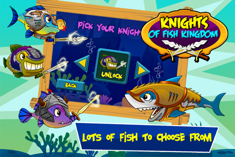 Knight of Fish Kingdom Battle Rage Pro  - Newest Games Of Fishies vs Shark War for kids screenshot 2