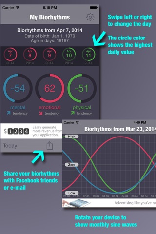 Indiworx Biorhythm screenshot 3