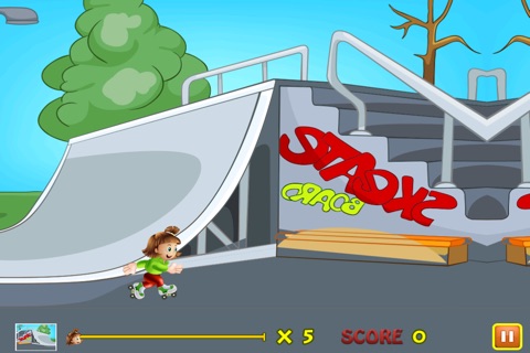 Cutest Skater Girl - Extreme Park Surfer Blitz FREE screenshot 2