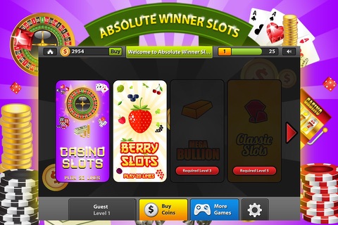 Absolute Winner Slots PRO - Online Casino Slot Machine with Bonus Games screenshot 4