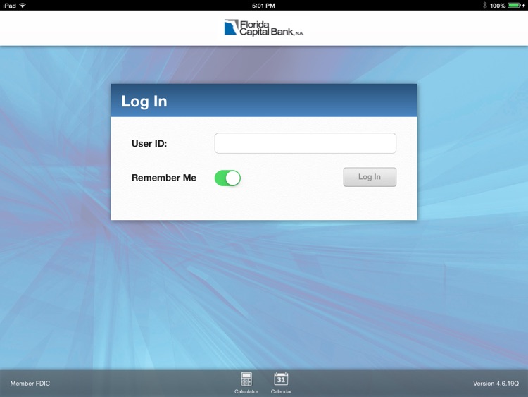 FLCB Mobile Banking for iPad