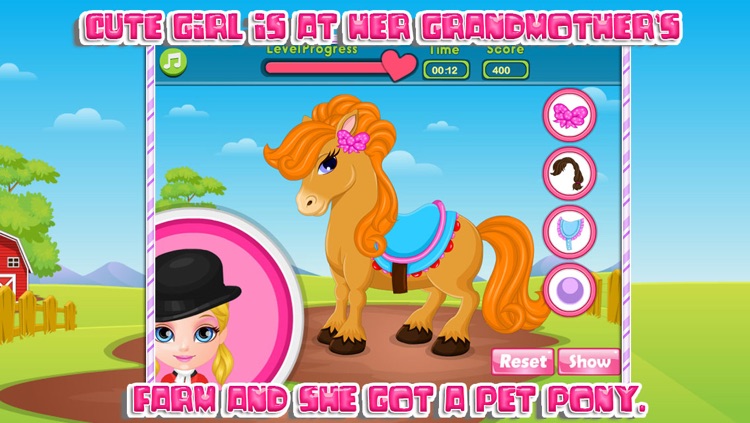 Cute baby and her pony screenshot-3