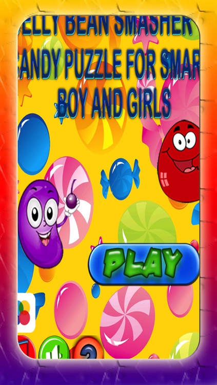 Jelly bean smasher - Candy puzzle for smart boys and girls - Free Edition