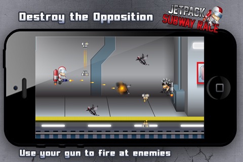 Jetpack Subway Fighter - Special Agent Endless Run Game screenshot 3