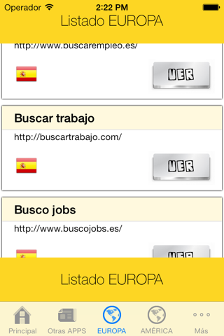 Búsqueda de empleo: Listado de enlaces a portales para encontrar trabajo screenshot 2