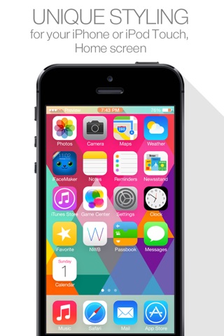 Dock Themes ( for iOS7 & home screen, iPhone ) New Wallpapers : by YoungGam.com screenshot 2