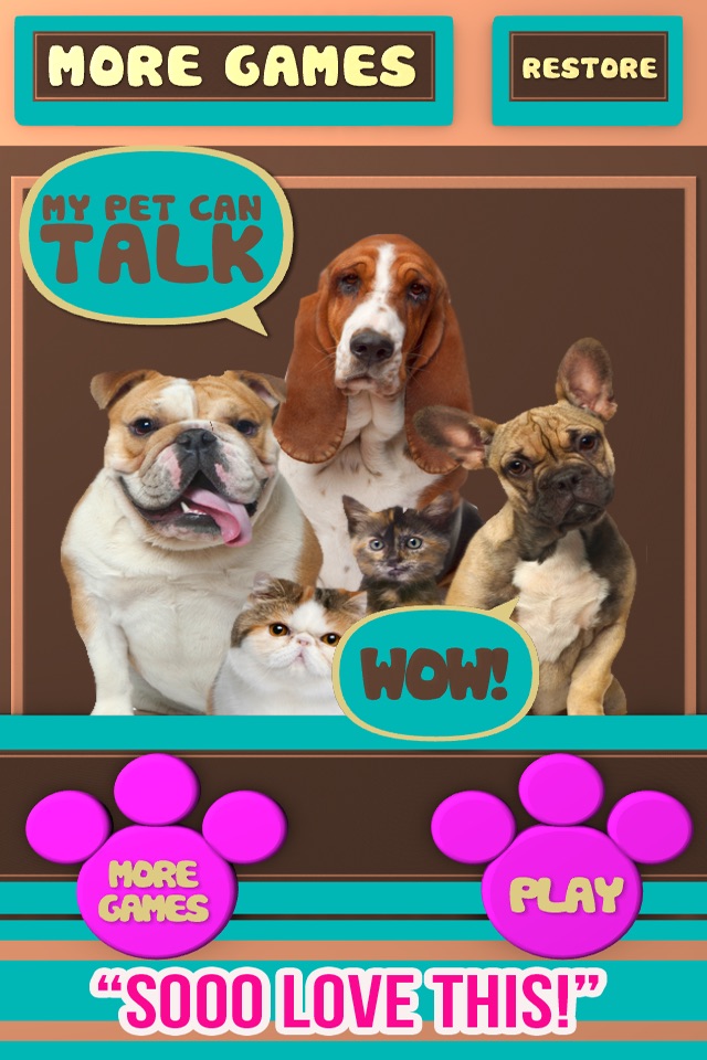 +My Pet Can Talk Videos - Free Virtual Talking Animal Game screenshot 3