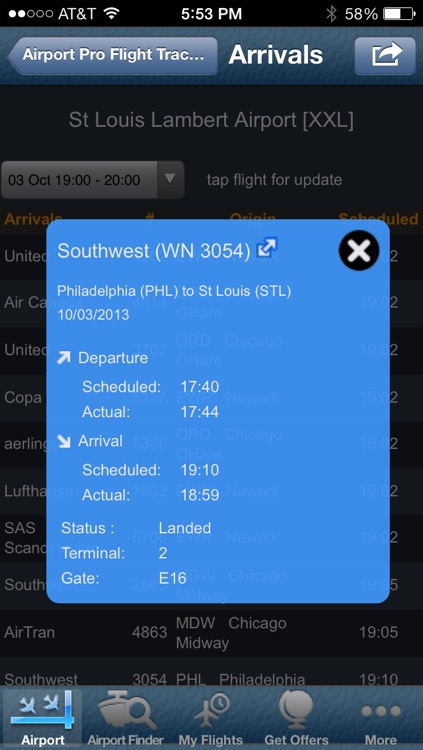 St. Louis Airport + Flight Tracker