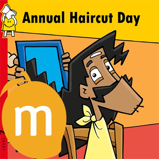 Annual Hair Cut Day in English - Interactive eBook in English for children with puzzles and learning games icon