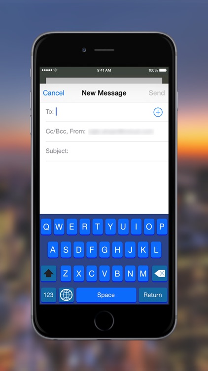 Color Keyboard - Blue Keyboard Skin ( Custom Keyboard System Wide For All Your Apps)