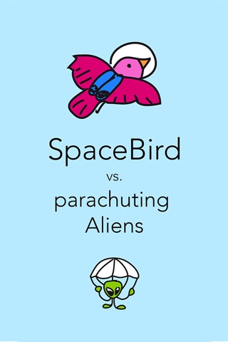 Amazing Doodle Skydive - Space Bird vs. Aliens with Parachutes screenshot 4
