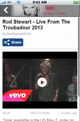 FanAppz - Rod Stewart Edition screenshot 3