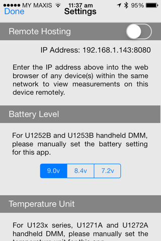 Keysight Mobile Meter screenshot 2