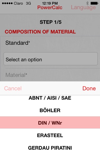 Starrett PowerCalc App screenshot 2